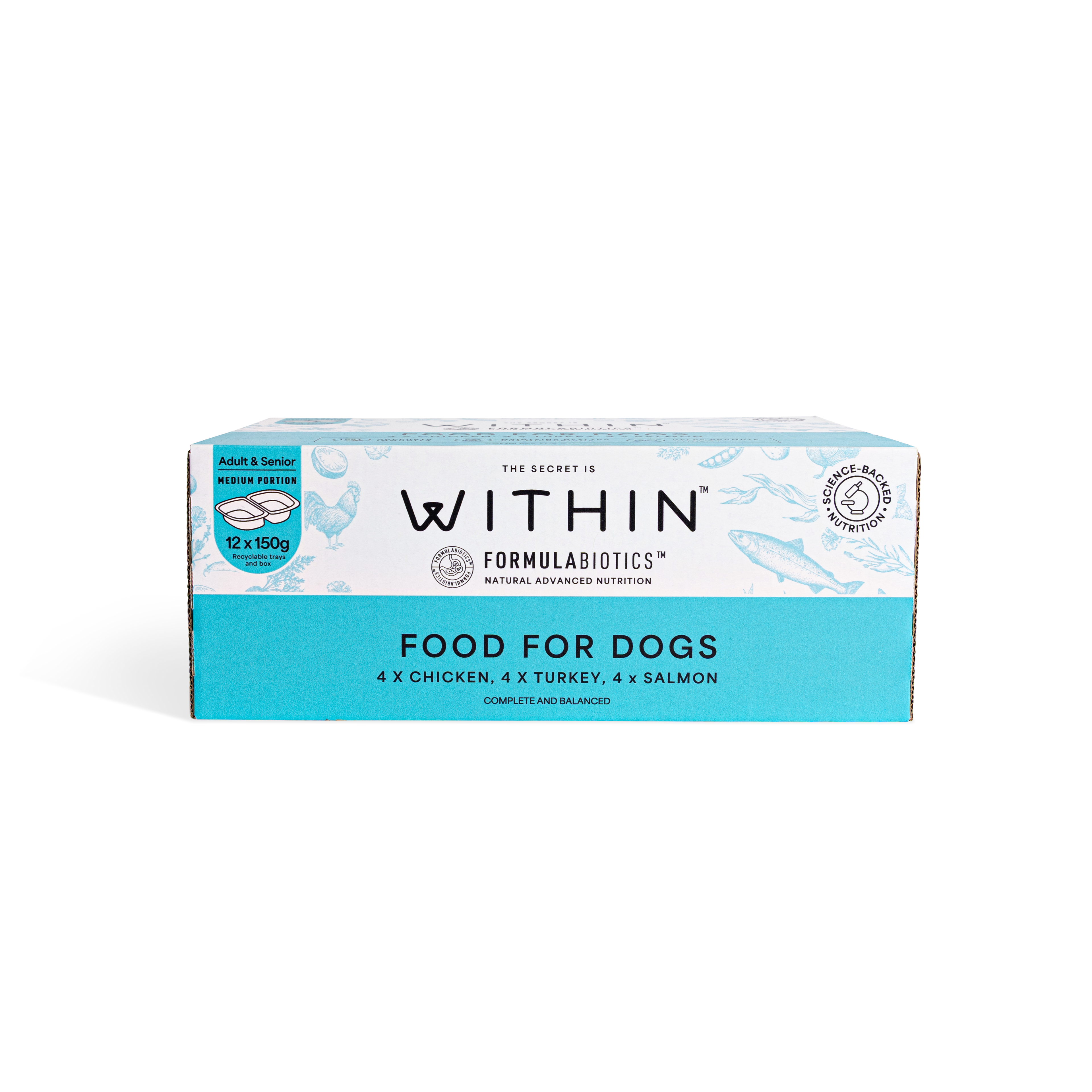 Grain Free Chicken, Turkey & Salmon Variety Wet Food | 12 x 150g