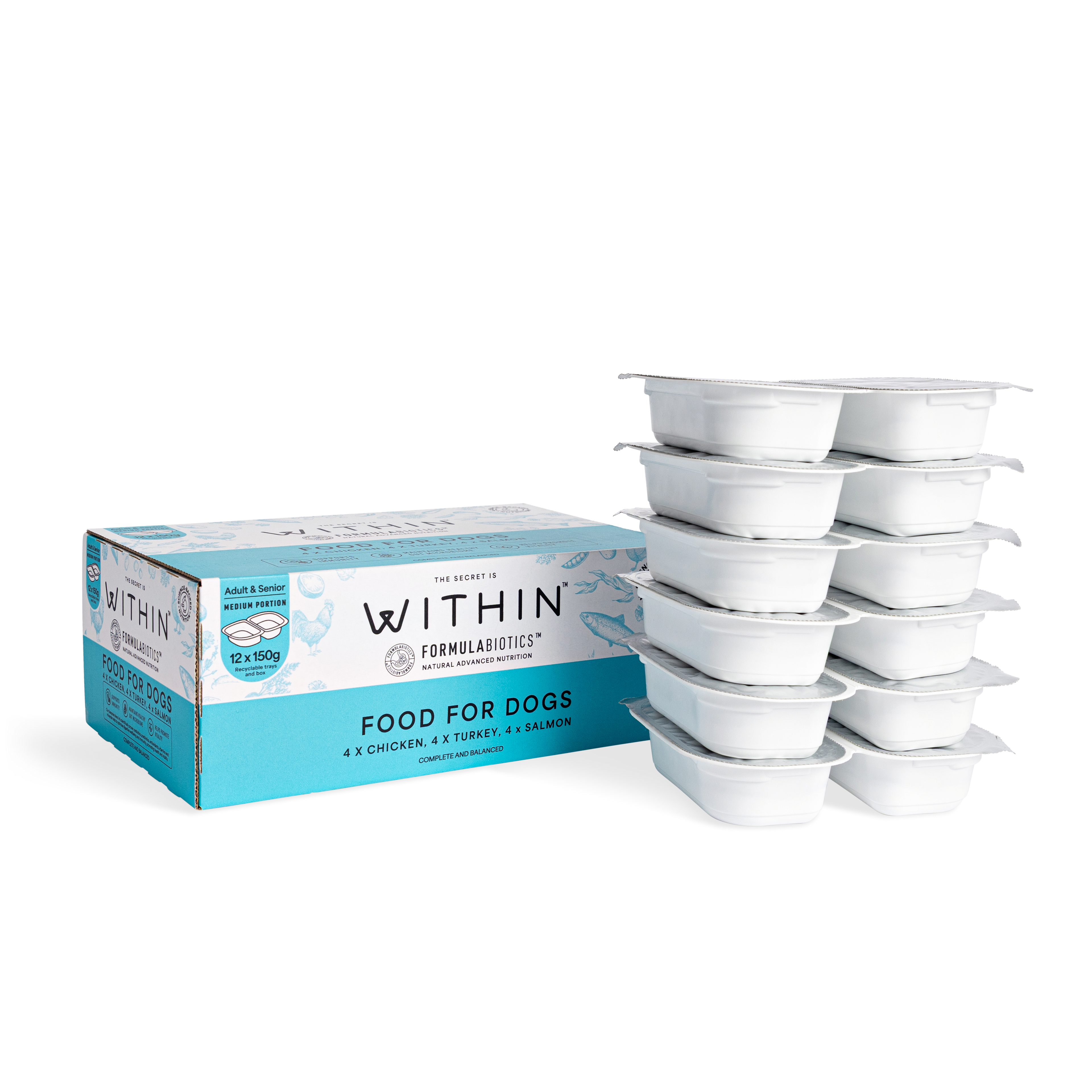 Grain Free Chicken, Turkey & Salmon Variety Wet Food | 12 x 150g