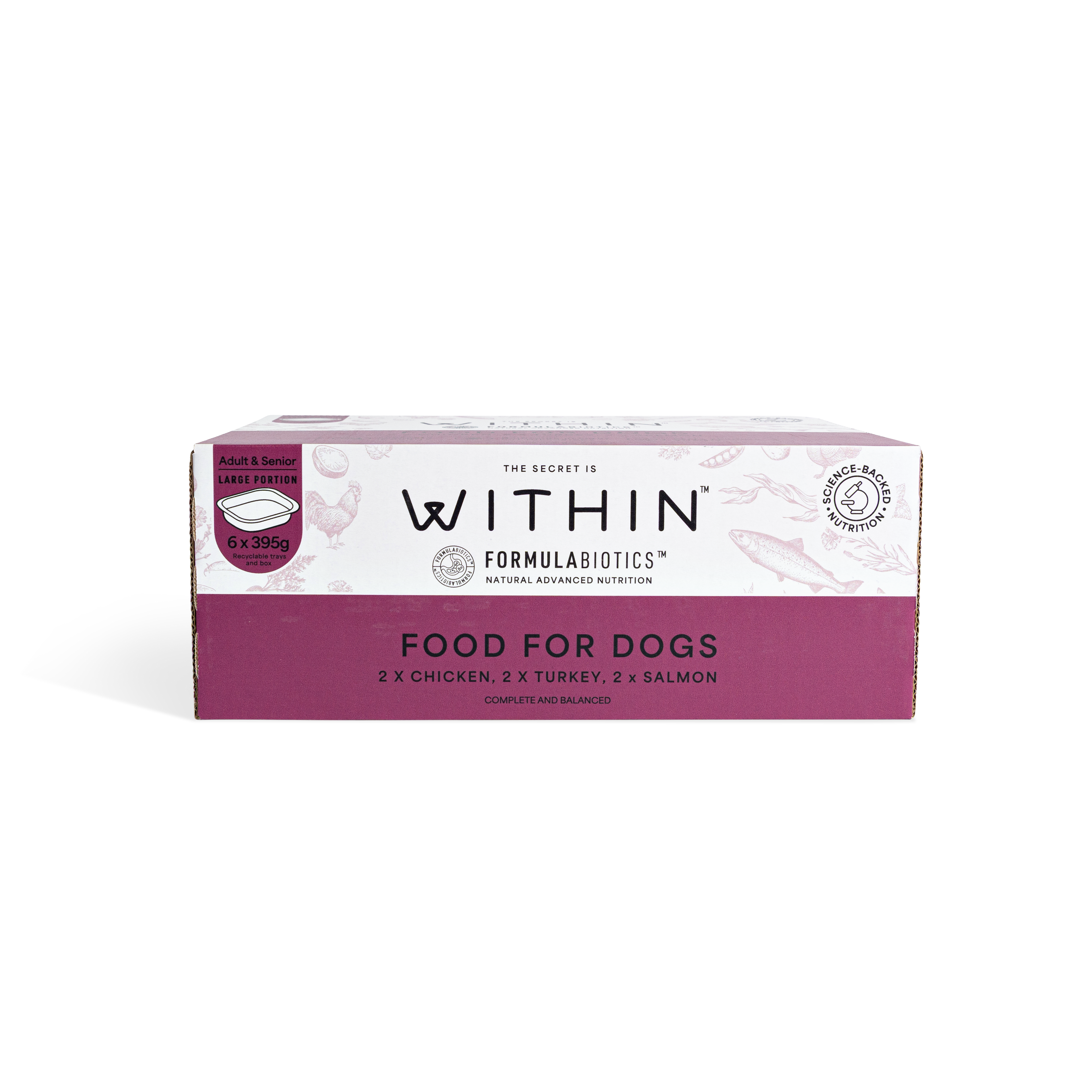 Grain Free Chicken, Turkey & Salmon Variety Wet Food | 6 x 395g